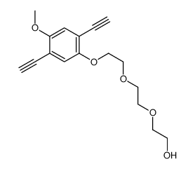 2-[2-[2-(2,5-diethynyl-4-methoxyphenoxy)ethoxy]ethoxy]ethanol Structure