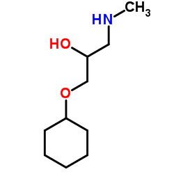 1-CYCLOHEXYLOXY-3-METHYLAMINO-PROPAN-2-OL structure