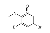 3,5-dibromo-2-(dimethylamino)pyridine 1-oxide Structure