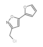 3-(CHLOROMETHYL)-5-(2-FURYL)ISOXAZOLE structure