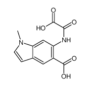 1-methyl-6-(oxaloamino)indole-5-carboxylic acid结构式