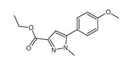 ETHYL 5-(4-METHOXYPHENYL)-1-METHYL-1H-PYRAZOLE-3-CARBOXYLATE结构式