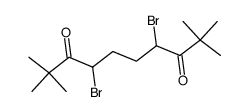 4,7-dibromo-2,2,9,9-tetramethyl-decane-3,8-dione结构式