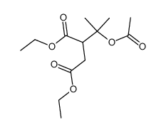 3-Acetoxy-3-methyl-1,2-butandicarbonsaeure-diethylester Structure