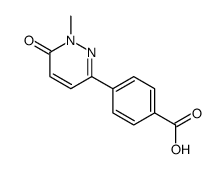 4-(1-methyl-6-oxopyridazin-3-yl)benzoic acid Structure