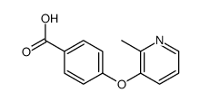 4-(2-methylpyridin-3-yl)oxybenzoic acid结构式