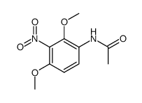 acetic acid-(2,4-dimethoxy-3-nitro-anilide)结构式