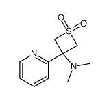 3-(dimethylamino)-3-(pyridin-2-yl)thietane 1,1-dioxide Structure