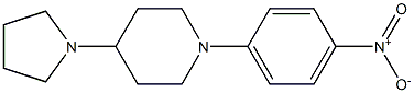 1-(4-nitrophenyl)-4-(pyrrolidin-1-yl)piperidine结构式