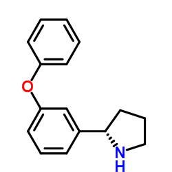 1-((2S)PYRROLIDIN-2-YL)-3-PHENOXYBENZENE结构式