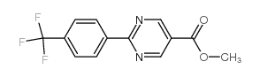 Methyl-2-(4-(trifluoromethyl)phenyl)pyrimidine -5-carboxylate structure