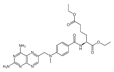 diethyl N-(4-amino-4-deoxy-N10-methylpteroyl)-L-α-aminoadipate结构式
