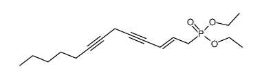 2E-tridecen-4,7-diyne phosphonic acid diethyl ester结构式