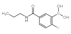 (2-Fluoro-5-(propylcarbamoyl)phenyl)boronic acid Structure