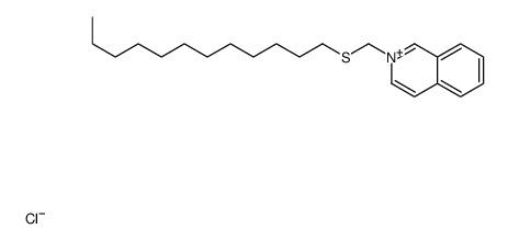2-(dodecylsulfanylmethyl)isoquinolin-2-ium,chloride结构式