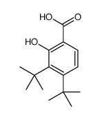 3,4-ditert-butyl-2-hydroxybenzoic acid Structure