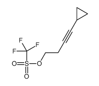 4-cyclopropylbut-3-ynyl trifluoromethanesulfonate Structure