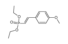 Diethyl [(E)-2-(p-methoxyphenyl)ethenyl]phosphonate Structure