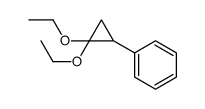 (2,2-diethoxycyclopropyl)benzene Structure
