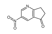 3-nitro-6,7-dihydrocyclopenta[b]pyridin-5-one结构式