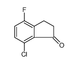 7-CHLORO-4-FLUORO-1-INDANONE structure