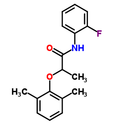 2-(2,6-Dimethylphenoxy)-N-(2-fluorophenyl)propanamide Structure