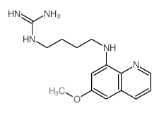 Guanidine,N-[4-[(6-methoxy-8-quinolinyl)amino]butyl]- Structure