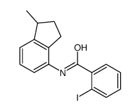 2-iodo-N-(1-methyl-2,3-dihydro-1H-inden-4-yl)benzamide Structure