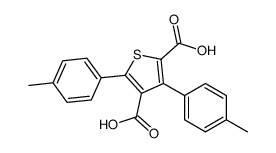 3,5-bis(4-methylphenyl)thiophene-2,4-dicarboxylic acid Structure