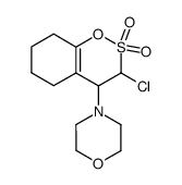 3-chloro-4-morpholino-3,4,5,6,7,8-hexahydrobenzo[e][1,2]oxathiine 2,2-dioxide结构式