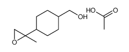 acetic acid,[4-(2-methyloxiran-2-yl)cyclohexyl]methanol Structure