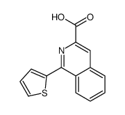 1-thiophen-2-ylisoquinoline-3-carboxylic acid结构式