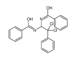 N-(1-benzamido-2,2-dichloro-2-phenylethyl)benzamide结构式