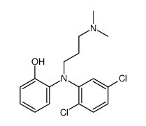 2-[2,5-dichloro-N-[3-(dimethylamino)propyl]anilino]phenol结构式