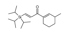 (E)-1-(3-methyl-1-cyclohexenyl)-3-triisopropylsilyl-2-propen-1-one结构式