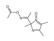 2-(1-acetoxyiminoethyl)-2,4,5-trimethyl-2H-imidazole 1-oxide结构式