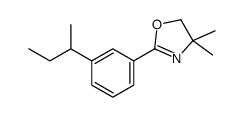 2-(3-butan-2-ylphenyl)-4,4-dimethyl-5H-1,3-oxazole Structure