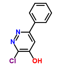 3-氯-6-苯基哒嗪-4-醇结构式