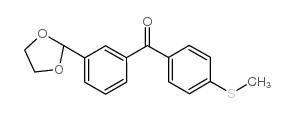 3-(1,3-DIOXOLAN-2-YL)-4'-THIOMETHYLBENZOPHENONE structure