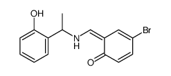 4-bromo-6-[[1-(2-hydroxyphenyl)ethylamino]methylidene]cyclohexa-2,4-dien-1-one Structure