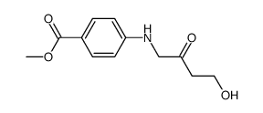 1-(p-carbomethoxyanilino)-4-hydroxy-2-butanone Structure