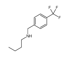 N-[[4-(trifluoromethyl)phenyl]methyl]butan-1-amine结构式