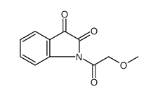 1H-Indole-2,3-dione, 1-(2-methoxyacetyl)结构式