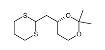 (R)-4-[1,3]Dithian-2-ylmethyl-2,2-dimethyl-[1,3]dioxane结构式