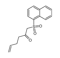 1-(1-naphthalenesulfonyl)-5-hexen-2-one Structure