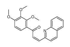 3-quinolin-2-yl-1-(2,3,4-trimethoxyphenyl)prop-2-en-1-one Structure