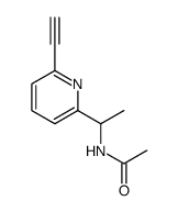 Acetamide, N-[1-(6-ethynyl-2-pyridinyl)ethyl]- Structure