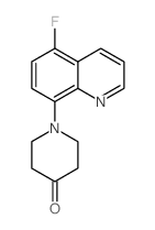 1-(5-Fluoro-quinolin-8-yl)-piperidin-4-one Structure