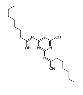 N-[2-(octanoylamino)-4-oxo-1H-pyrimidin-6-yl]octanamide Structure