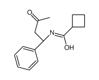 N-[(1S)-3-oxo-1-phenylbutyl]cyclobutanecarboxamide结构式